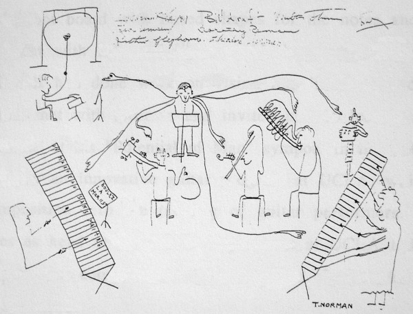 Pierre Boulez trabajando visto por Ted Norman